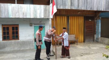 Brimob Aceh, Sambang Desa Dalam Rangka Memeriahkan HUT RI Ke-81